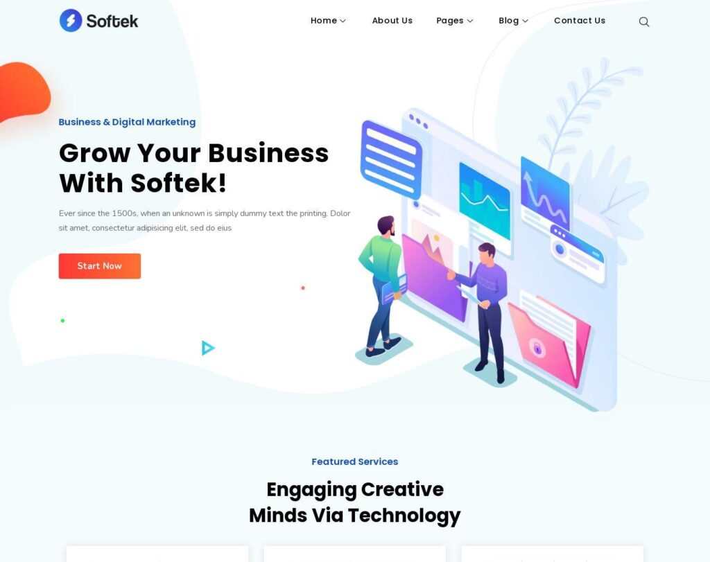 Site prezentare softek software