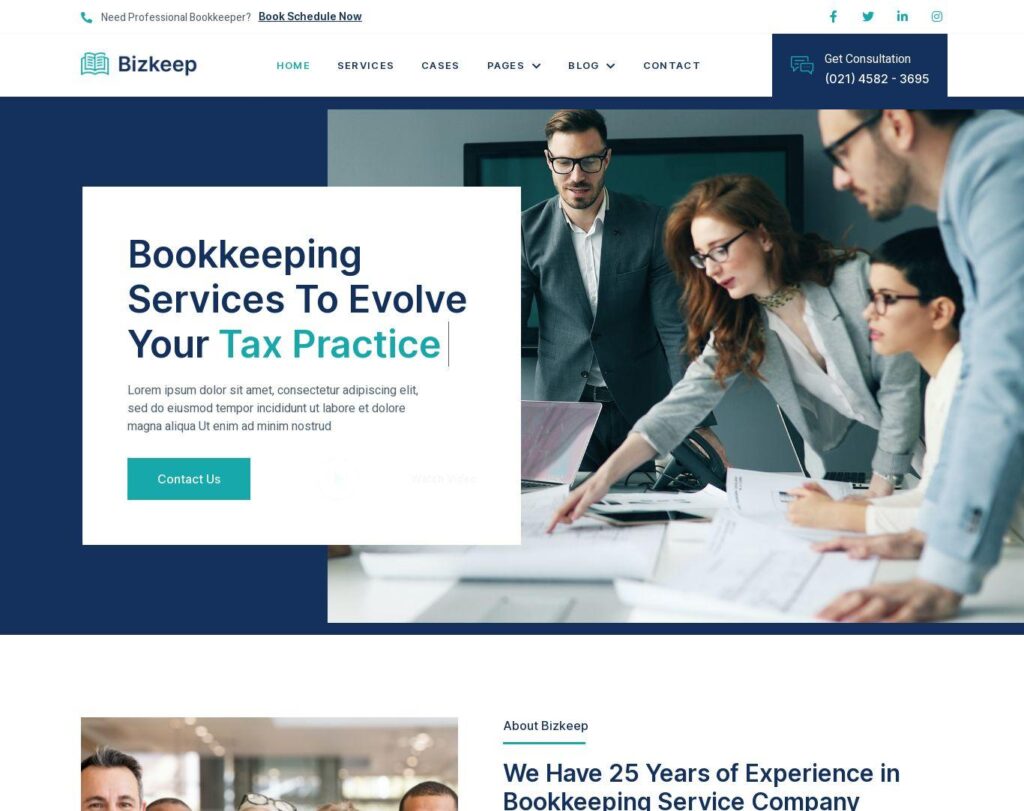 Site prezentare bizkeep bookkeeping