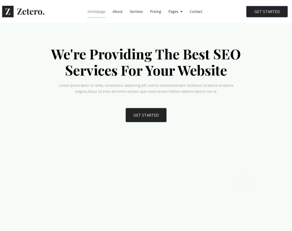 Site prezentare zetero seo