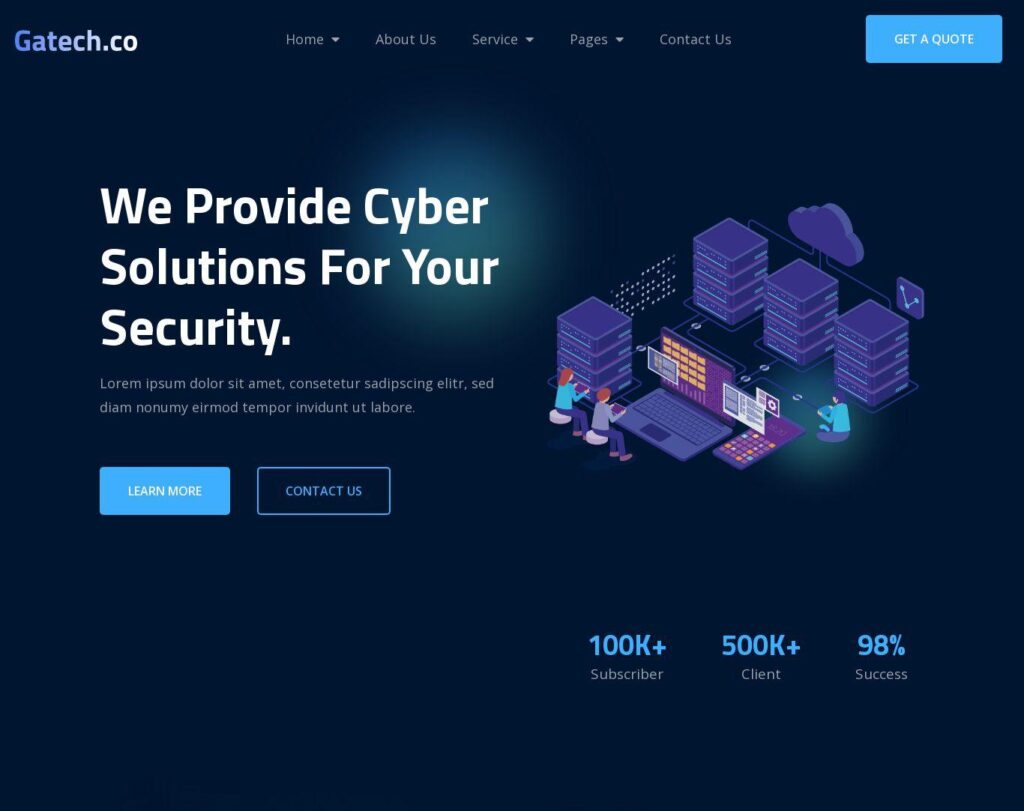 Site prezentare gatech cyber