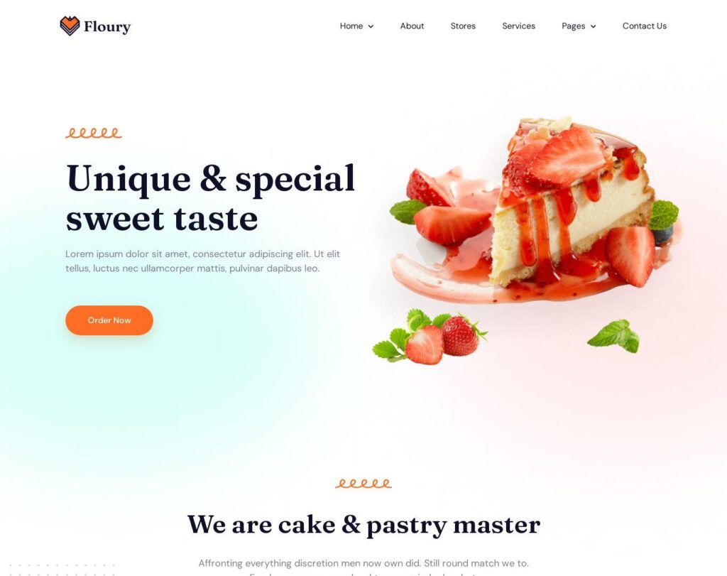 Site prezentare floury cake