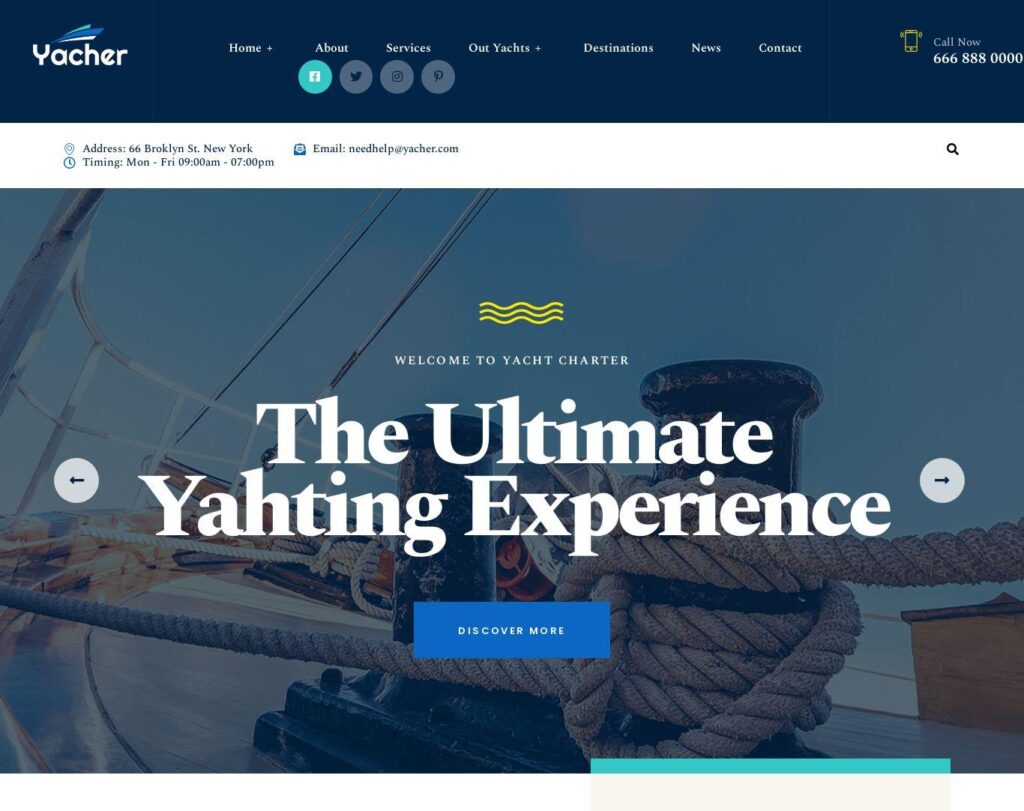 Site prezentare yachter boat