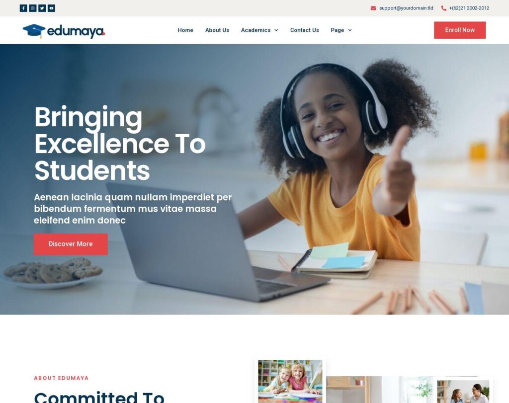 Site prezentare edumaya homeschool