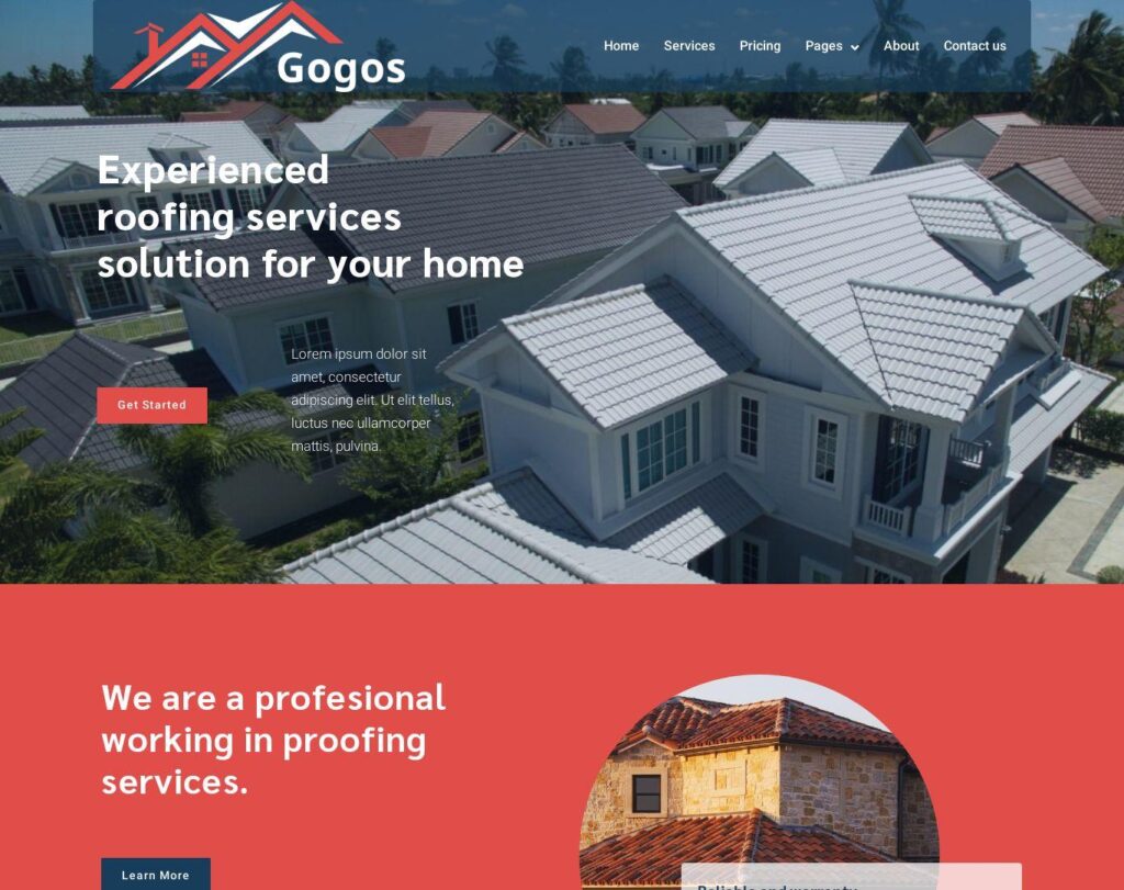 Site prezentare gogos roofing