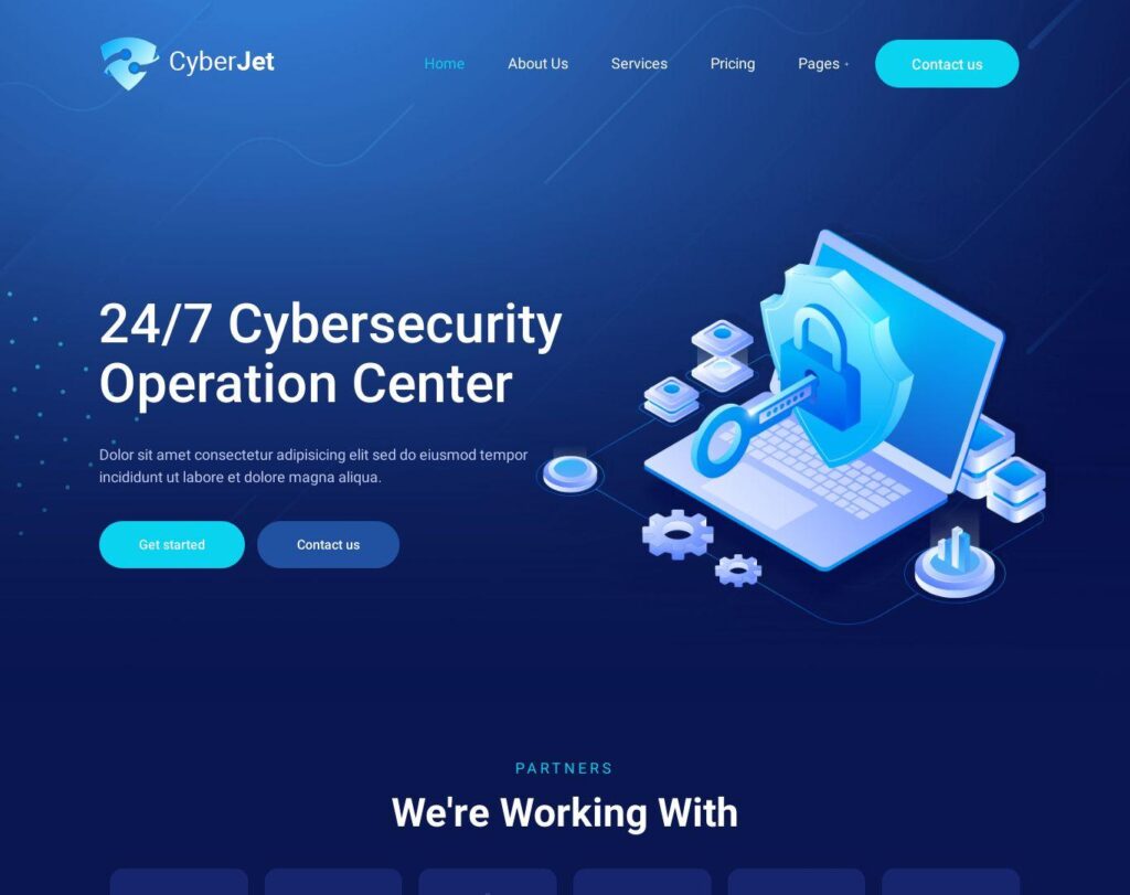 Site prezentare cyberjet web