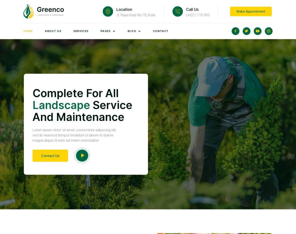 Site prezentare greenco landscaping