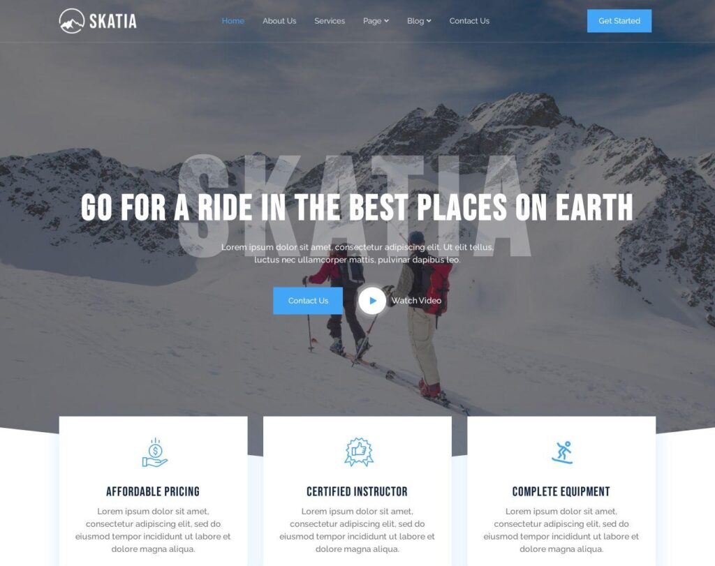 Site prezentare skatia ski