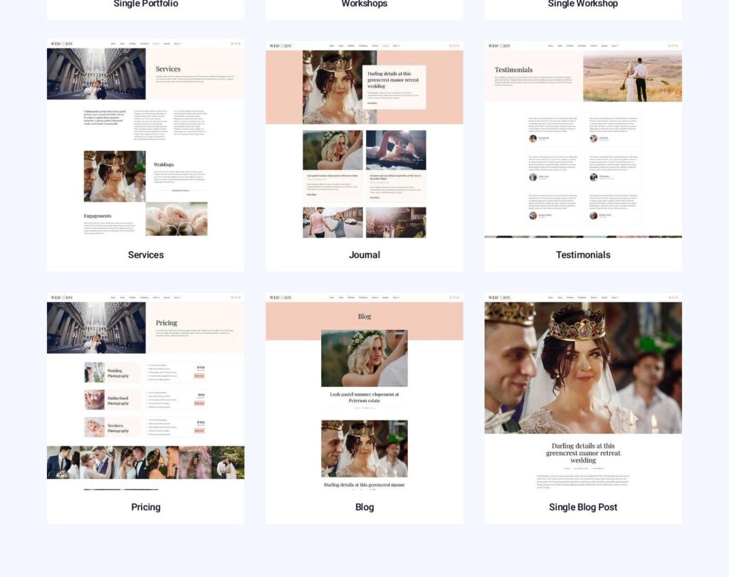 Site prezentare wedjoy wedding