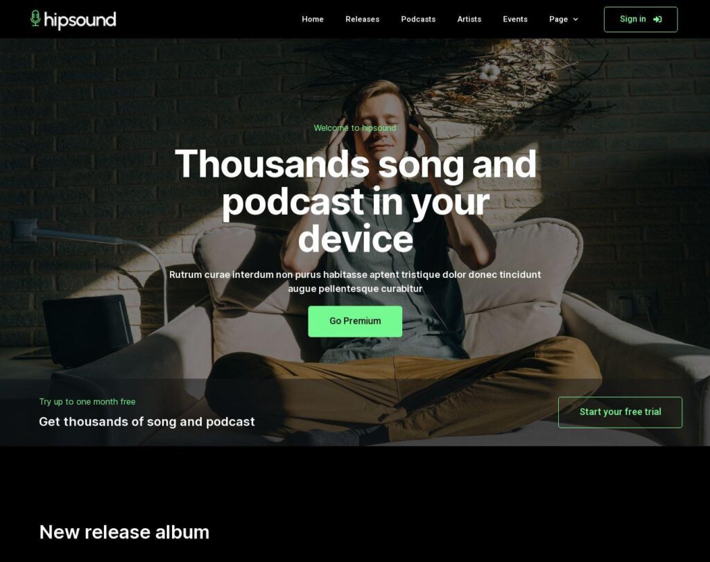 Site prezentare hipsound music