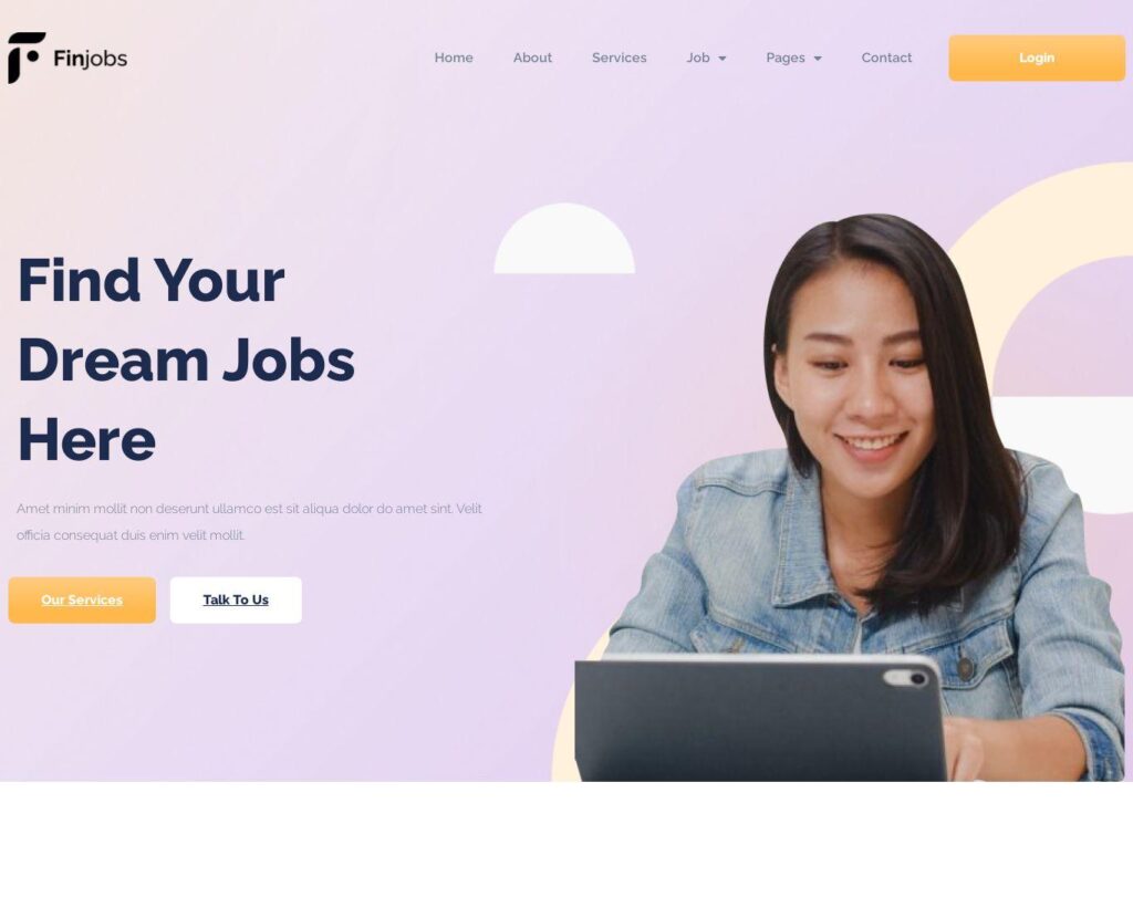 Site prezentare finjobs human