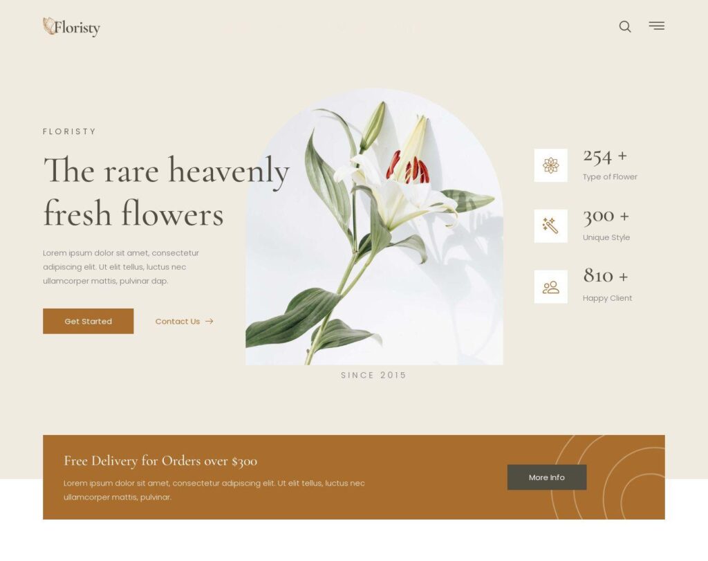 Site prezentare floristy florist