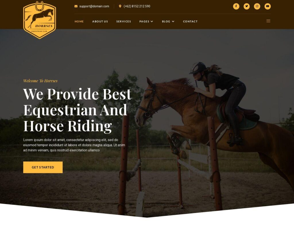 Site prezentare horrses equestrian