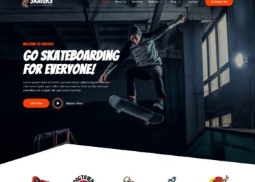 Site prezentare skaters skateboarding
