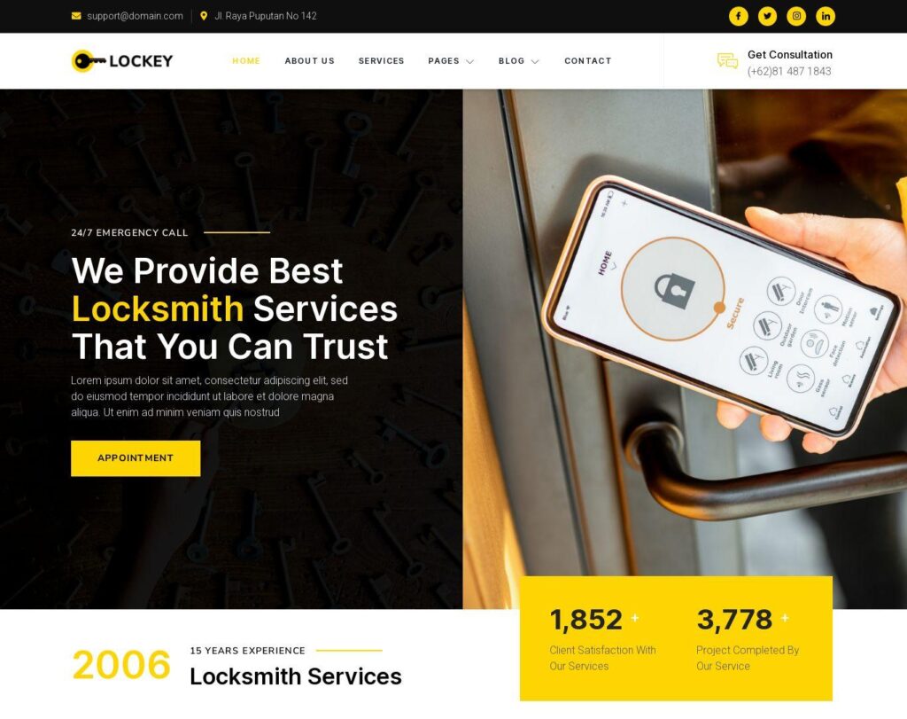 Site prezentare lockey locksmith