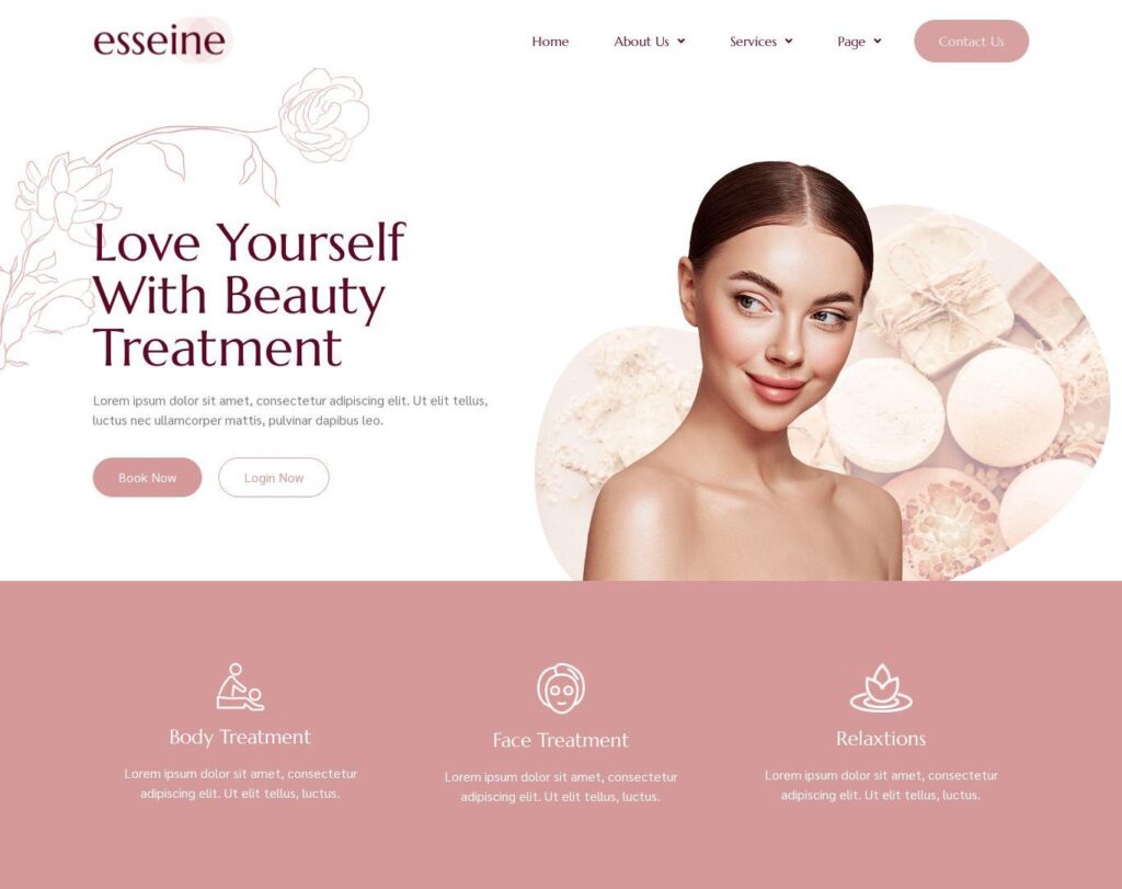 Site prezentare essein beauty