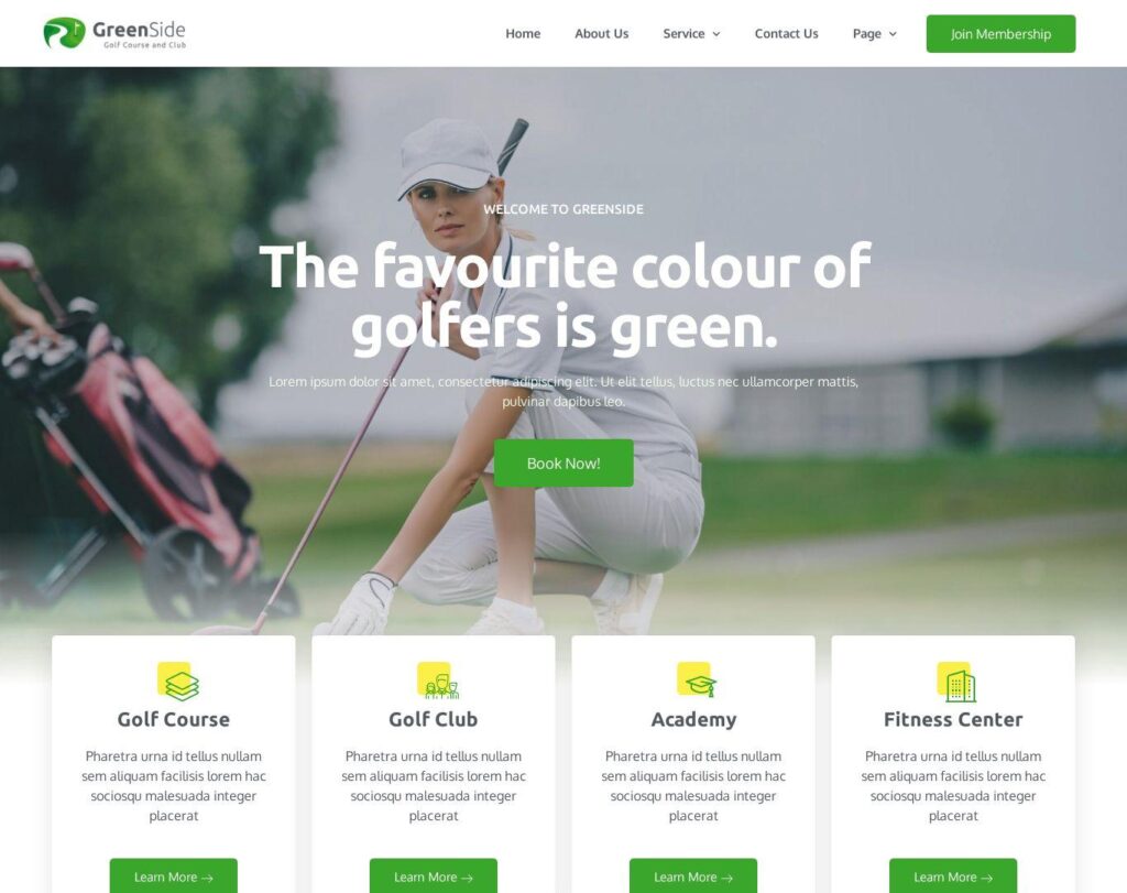 Site prezentare greenside golf