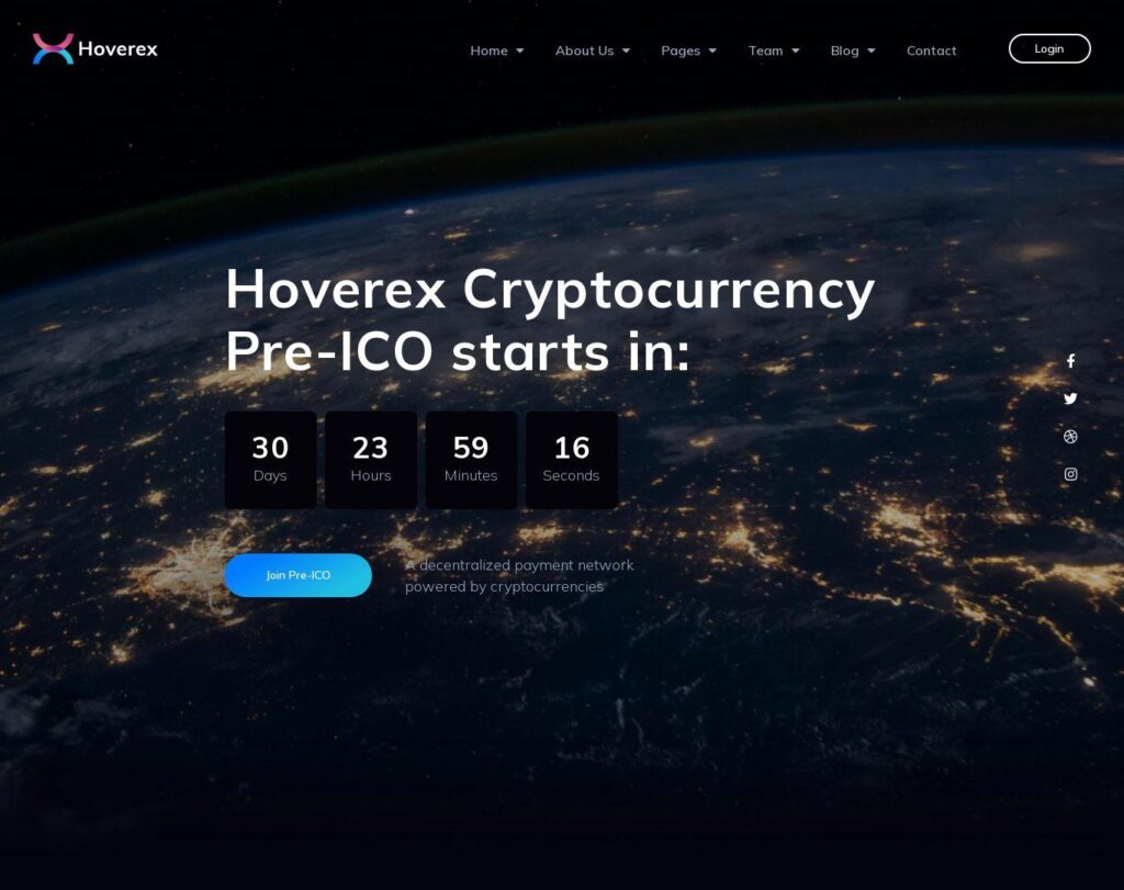 Site prezentare hoverex cryptocurrency