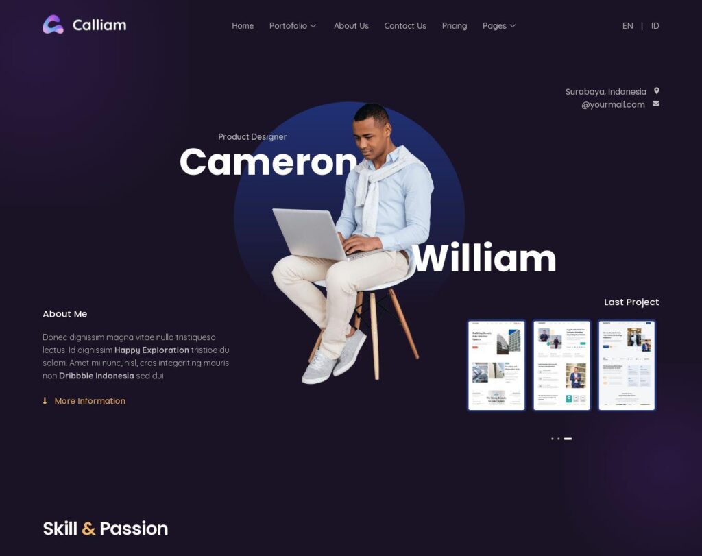 Site prezentare calliam creative