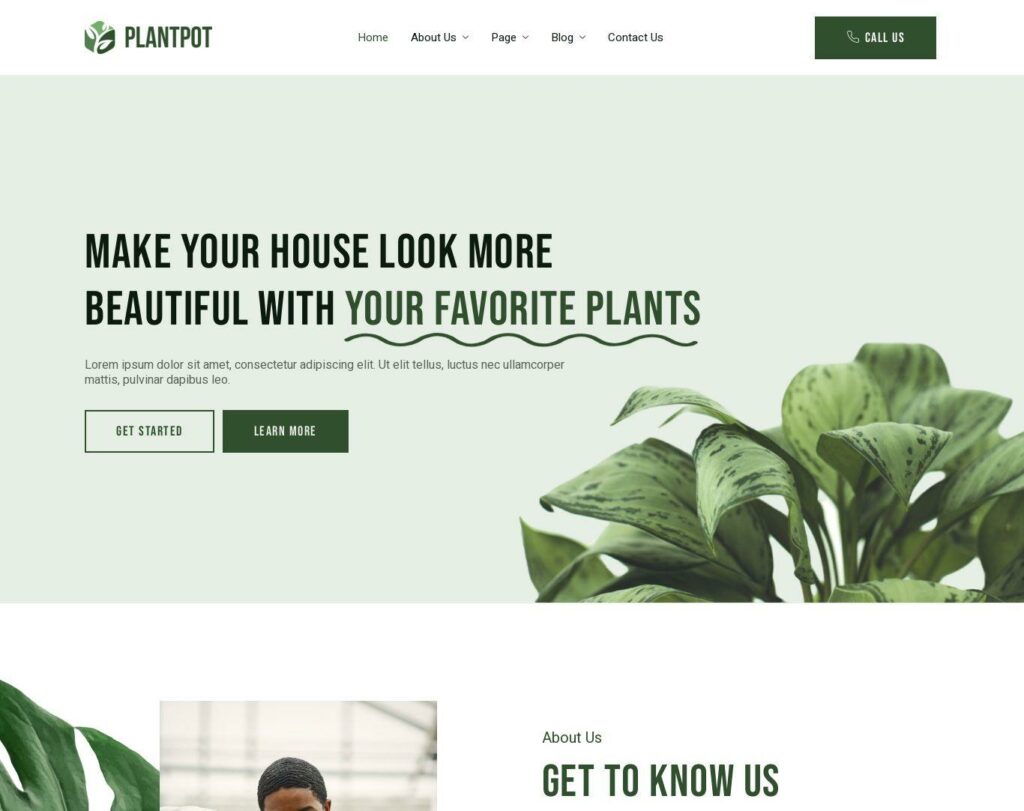 Site prezentare plantpot houseplants