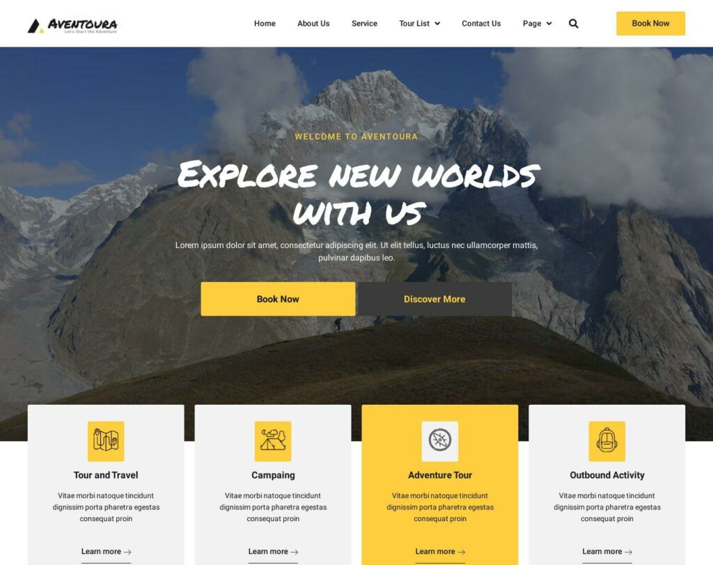 Site prezentare aventoura travel