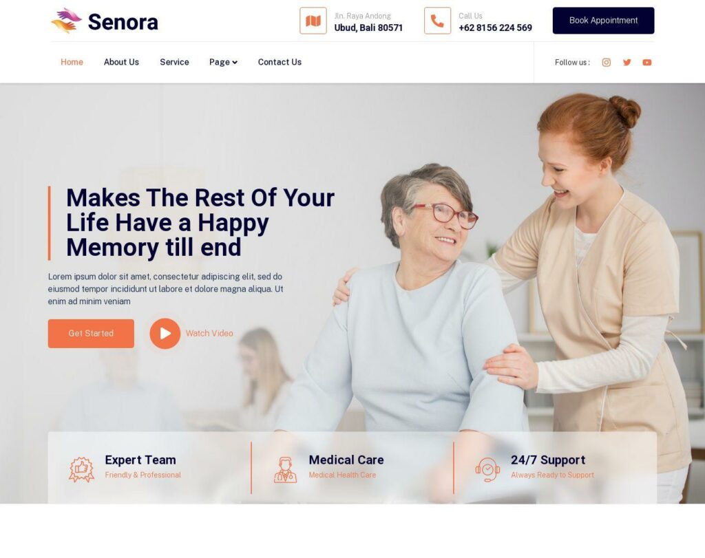 Site prezentare senora senior