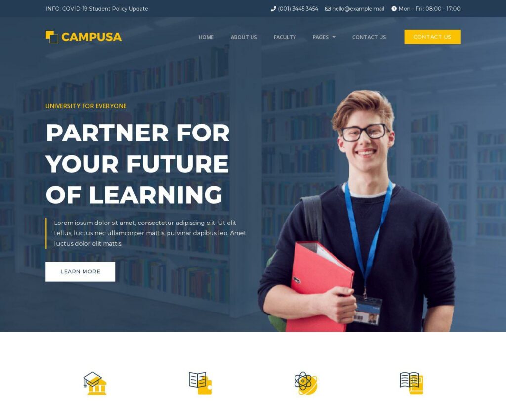 Site prezentare campusa university