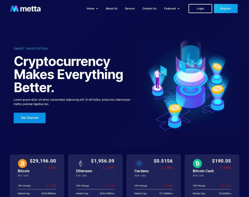 Site prezentare metta cryptocurrency