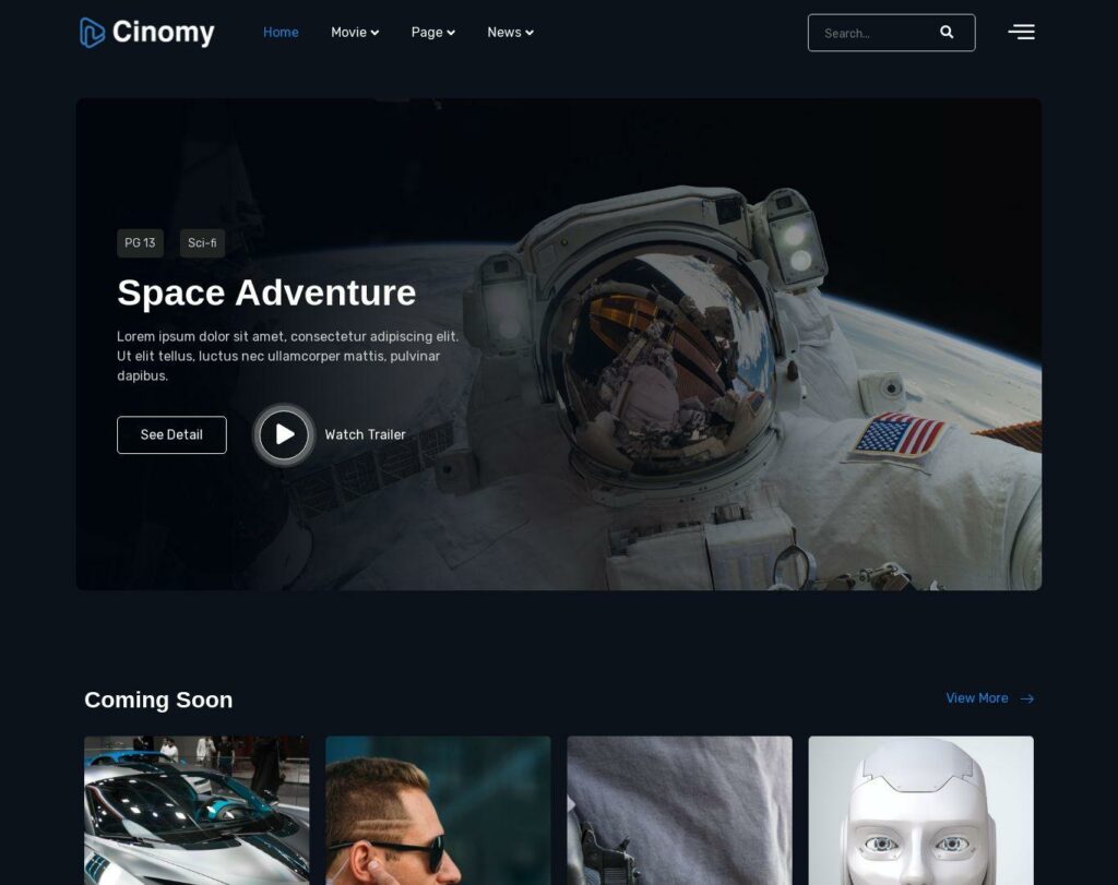 Site prezentare cinomy movie