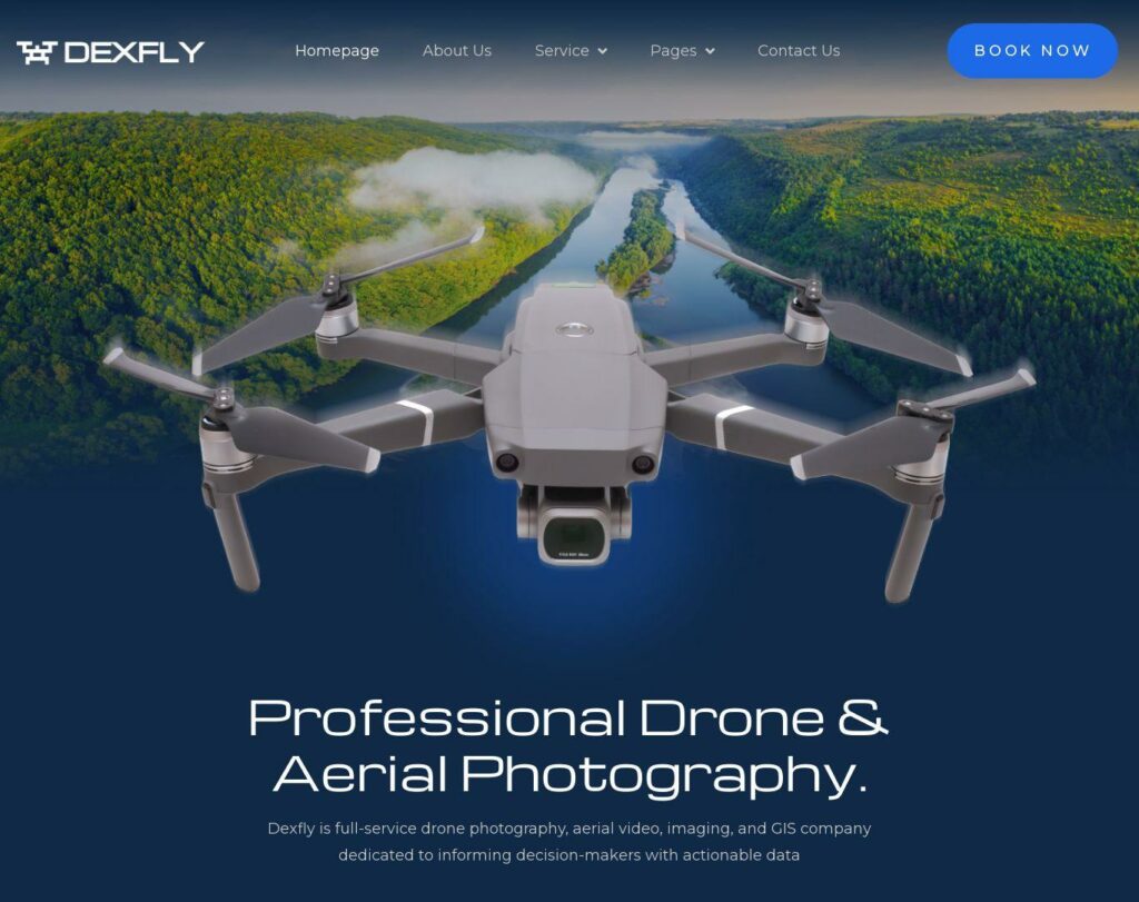 Site prezentare dexfly drone