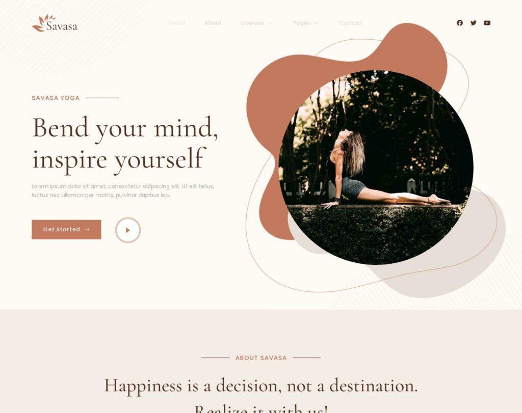 Site prezentare savasa yoga