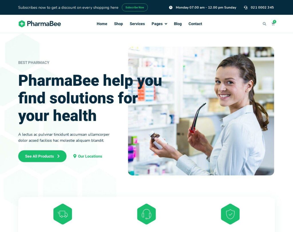 Site prezentare pharmabee pharmacy