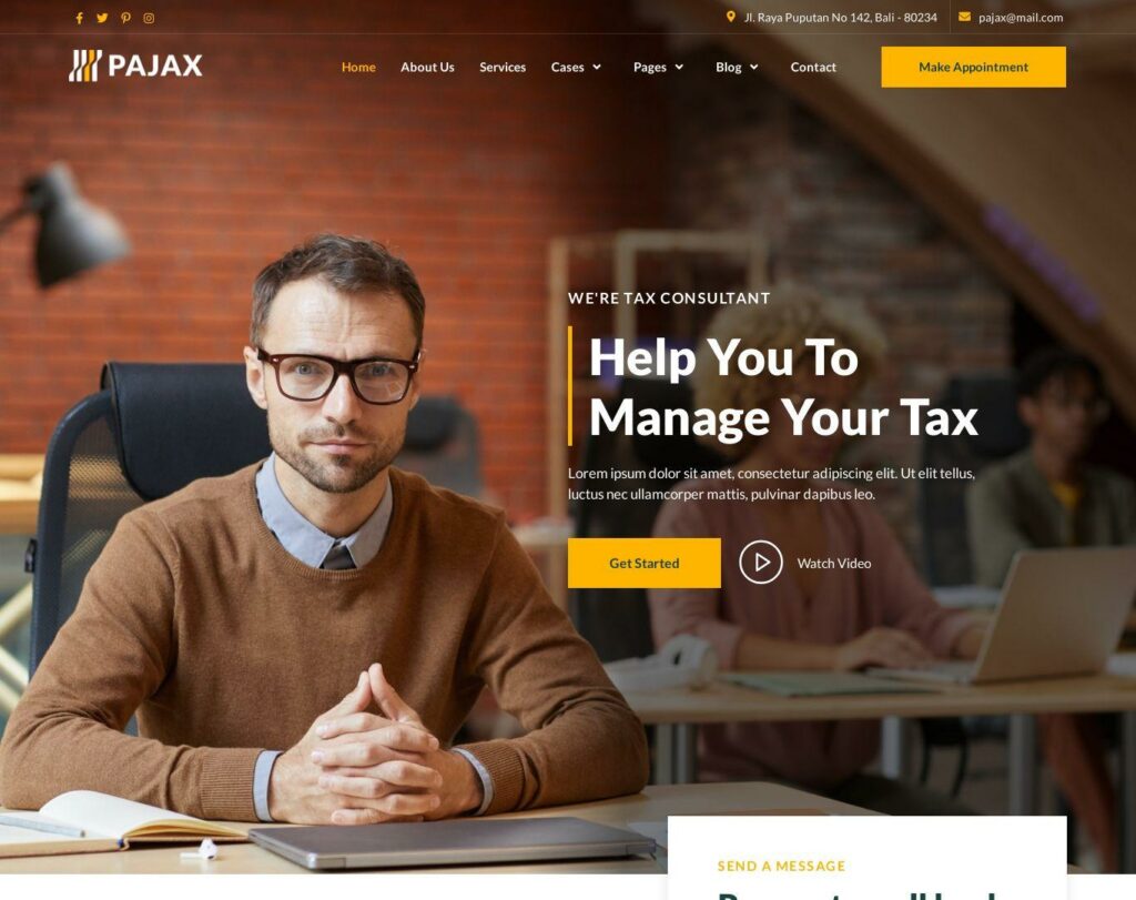 Site prezentare pajax tax