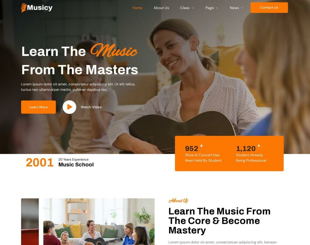 Site prezentare musicy music