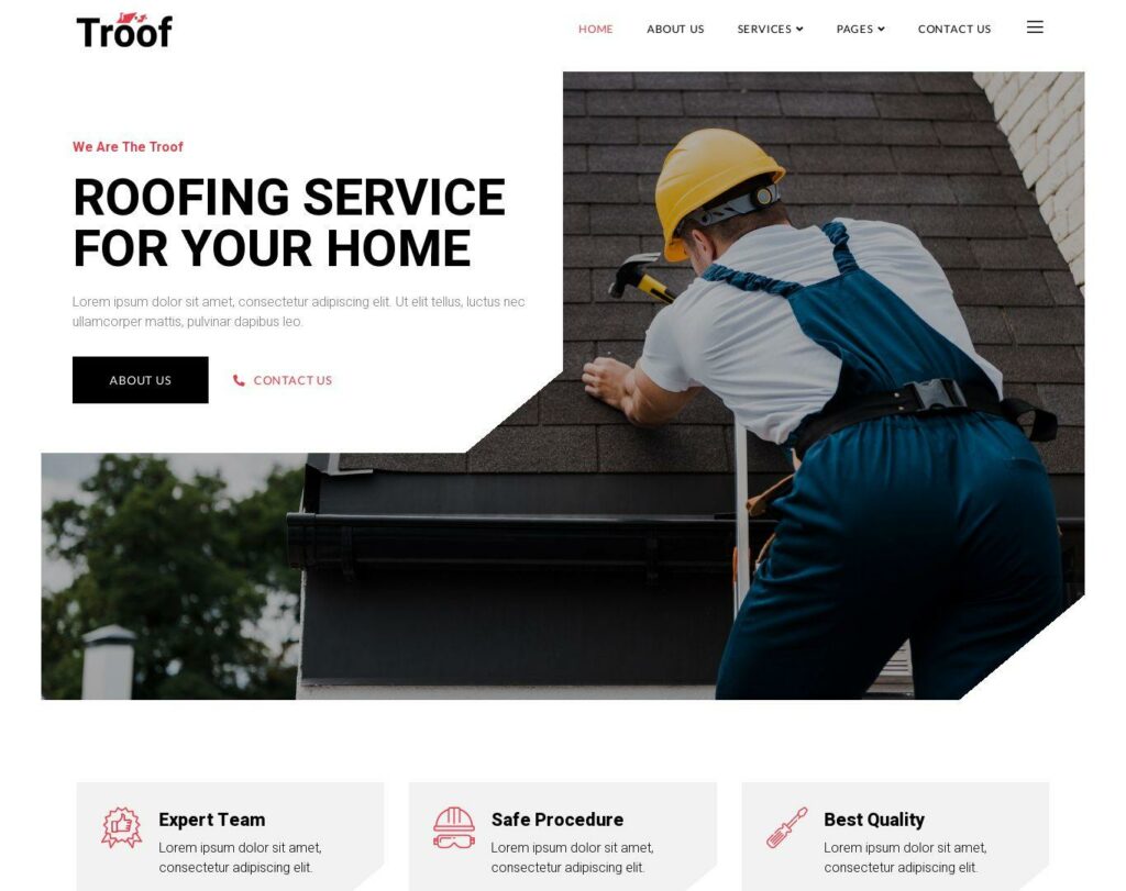 Site prezentare troof roofing