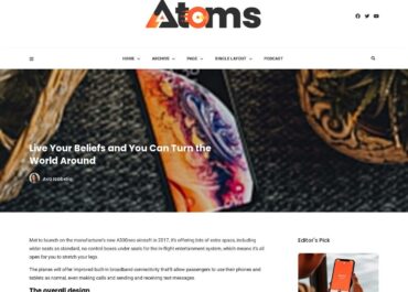 Site prezentare atoms blog