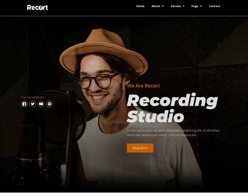 Site prezentare recort recording