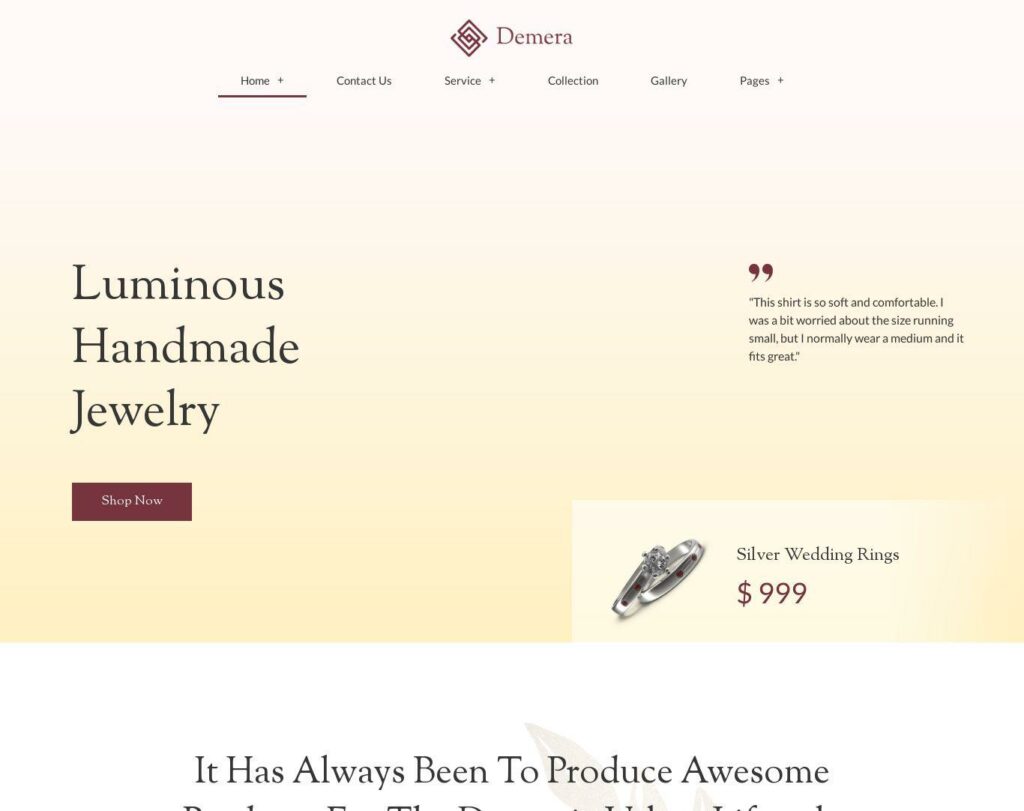 Site prezentare demera jewelry