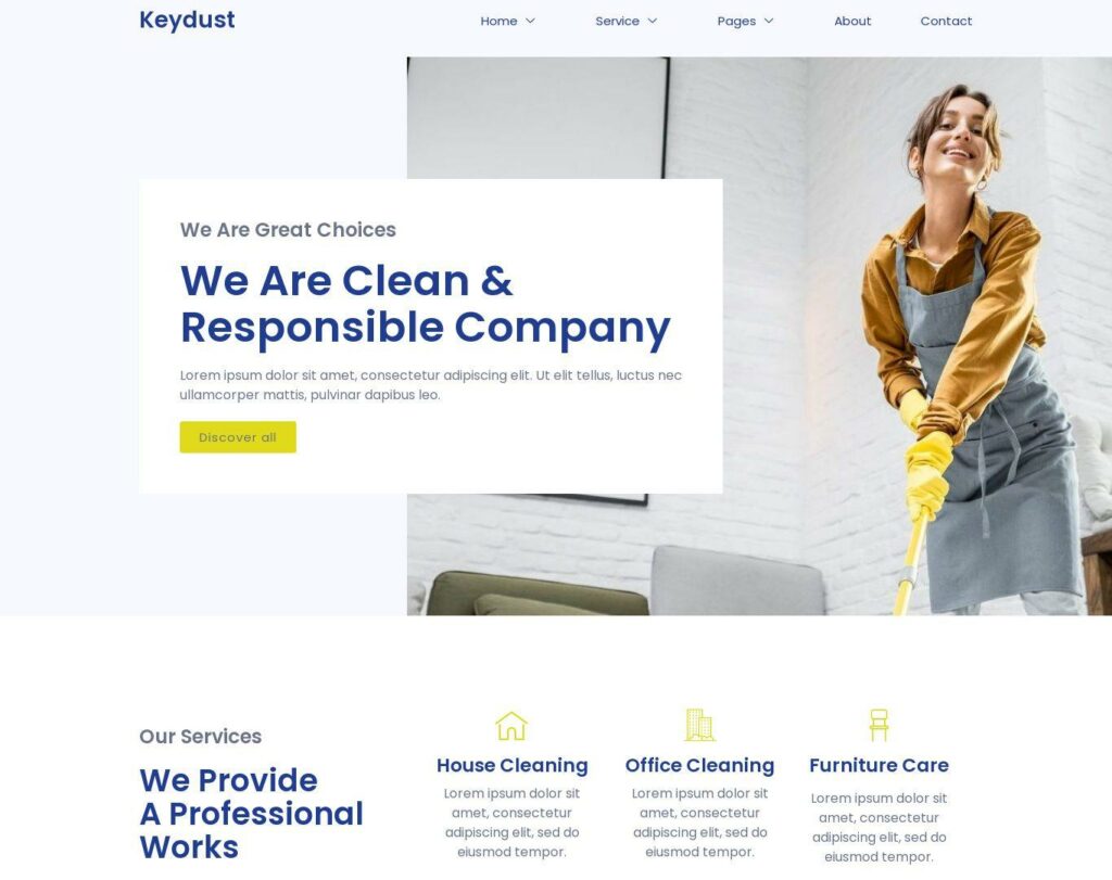 Site prezentare keydust cleaning