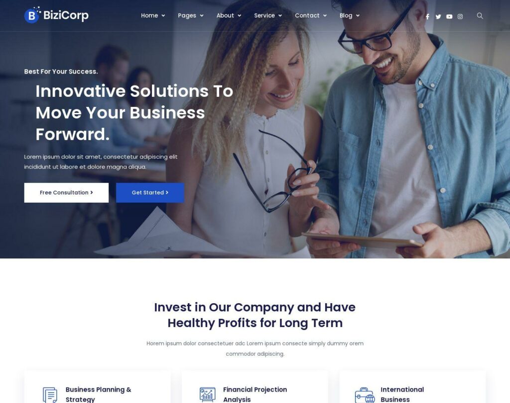 Site prezentare bizicorp business