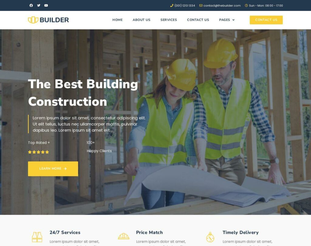 Site prezentare the builder