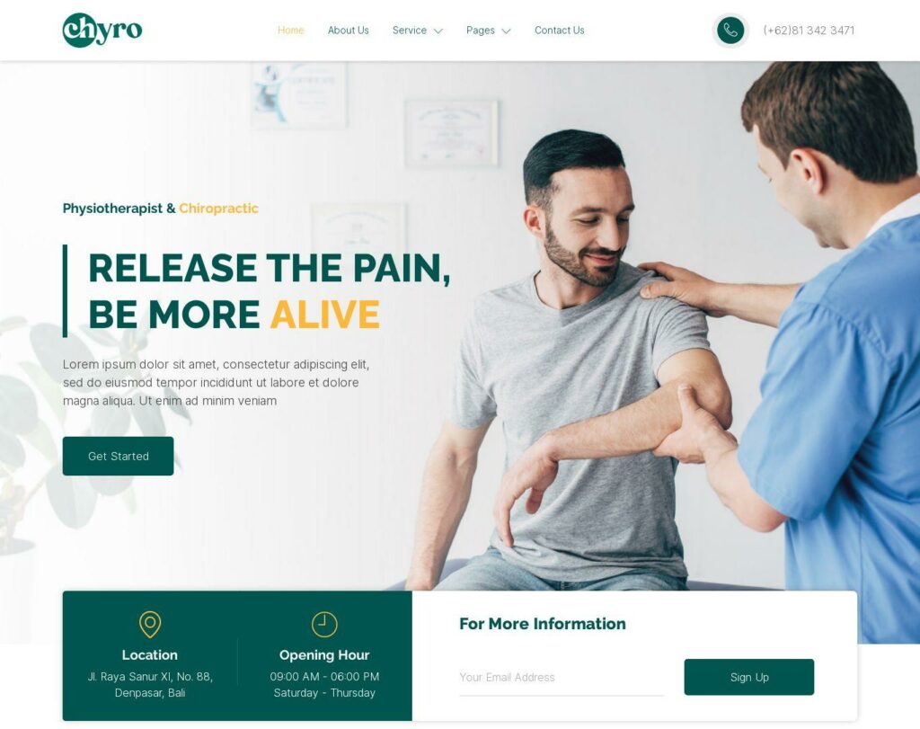 Site prezentare chyro chiropractic