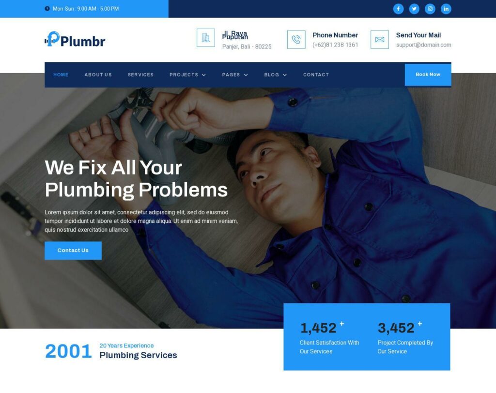 Site prezentare plumbr plumbing