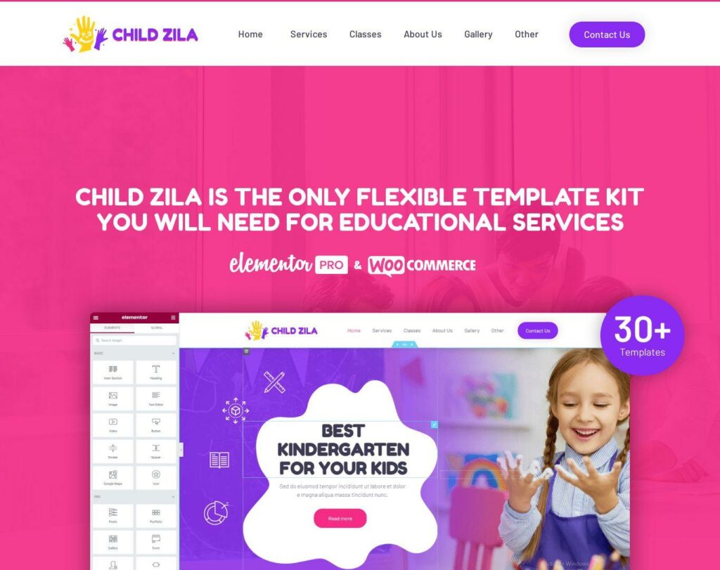 Site prezentare childzilla kindergarten