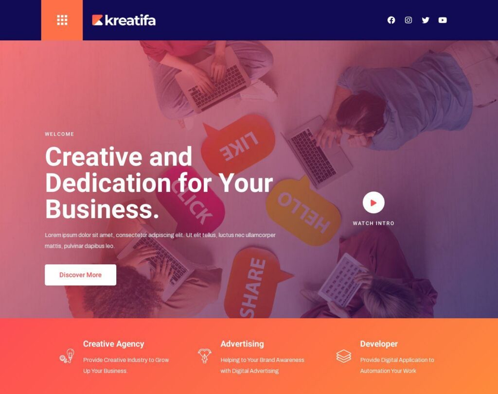 Site prezentare kreatifa creative