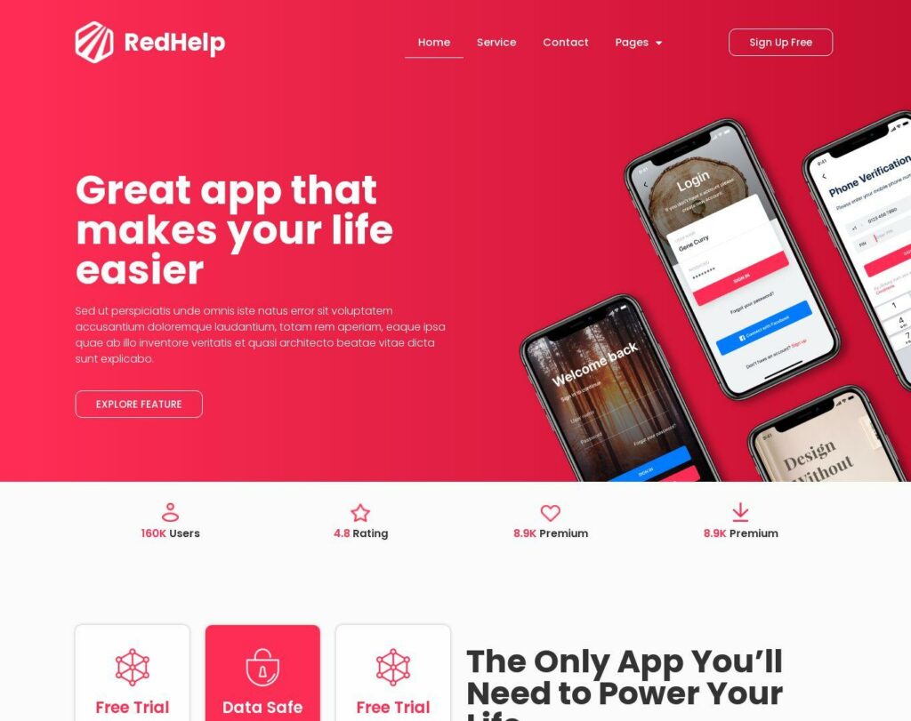 Site prezentare redhelp startup