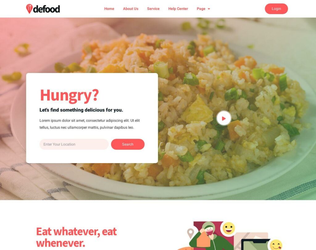 Site prezentare defood food