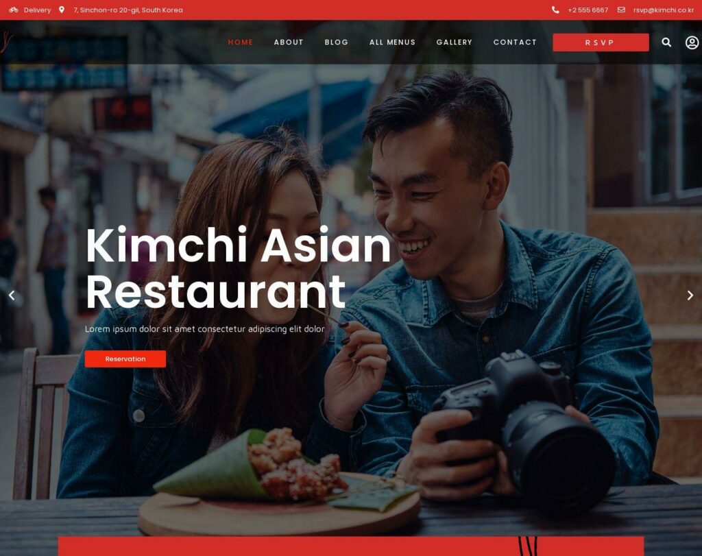 Site prezentare kimchi asian