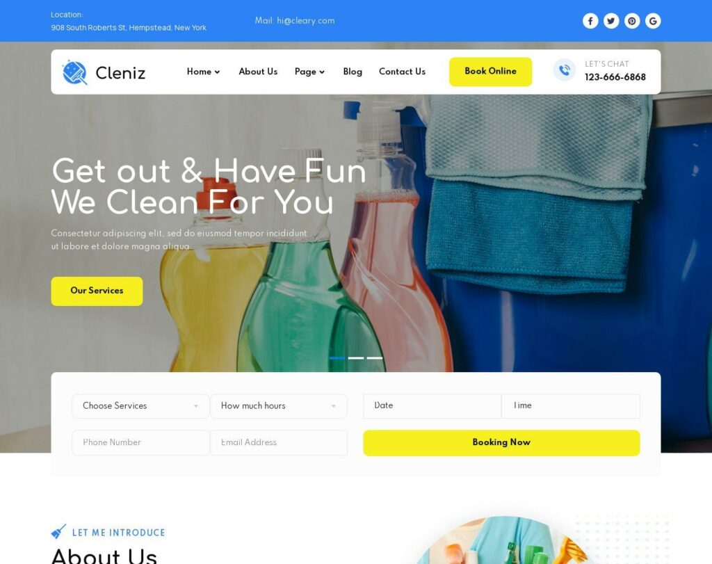 Site prezentare cleniz cleaning