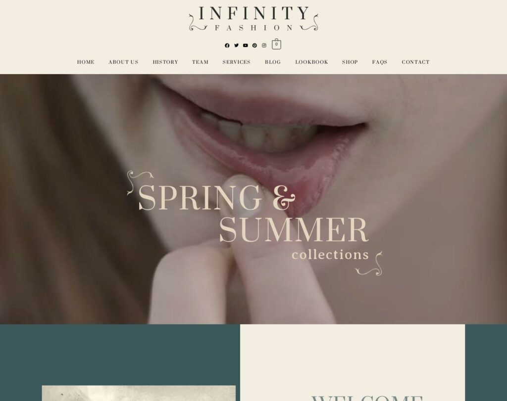 Site prezentare infinity fashion