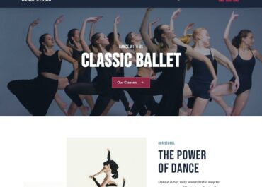 Site prezentare dance studio